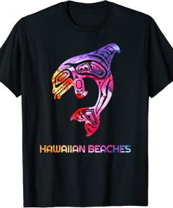 Tribal Hawaiian Beaches Orca Killer Whale Indigenous Native T-Shirt