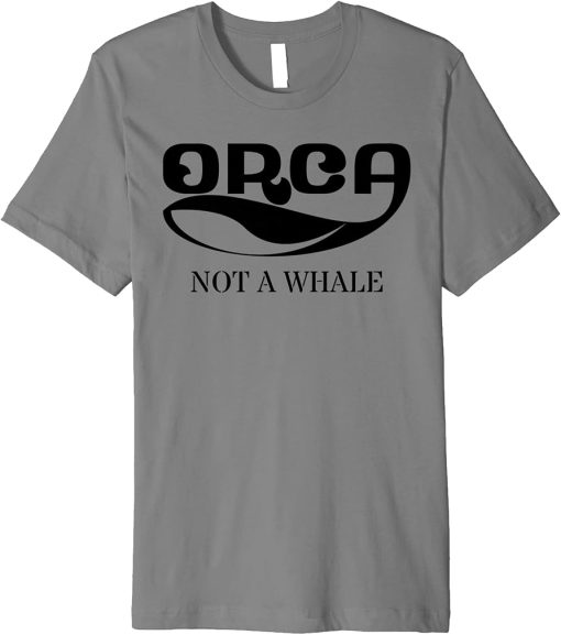 Orca Whale Dolphin Retro Ocean Graphic Vintage Sea Design Premium T-Shirt