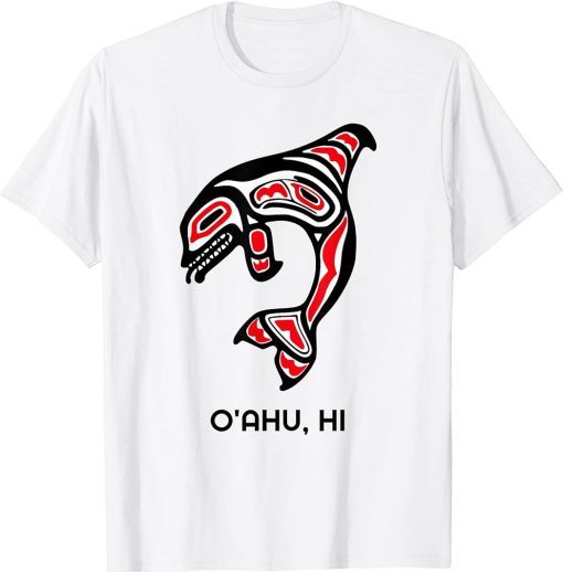 O"ahu HI Native Aboriginal Orca Killer Whales T-Shirt