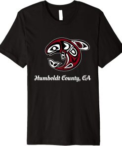 Native American Humboldt County CA Tribal Orca Killer Whale Premium T-Shirt