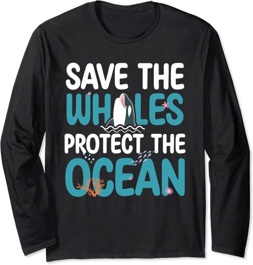 Funny Orca Lover Graphic for Women Men Kids Orca Lover Long Sleeve T-Shirt